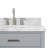 Macnair 42" Single Bathroom Vanity with Carrara White Marble Top-85364224