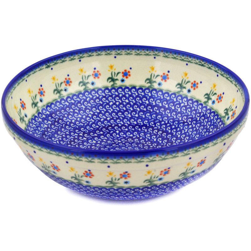 The Holiday Aisle® Rowberrow Serving Bowl, 4.2" H x 11.1" W x 11.1" D