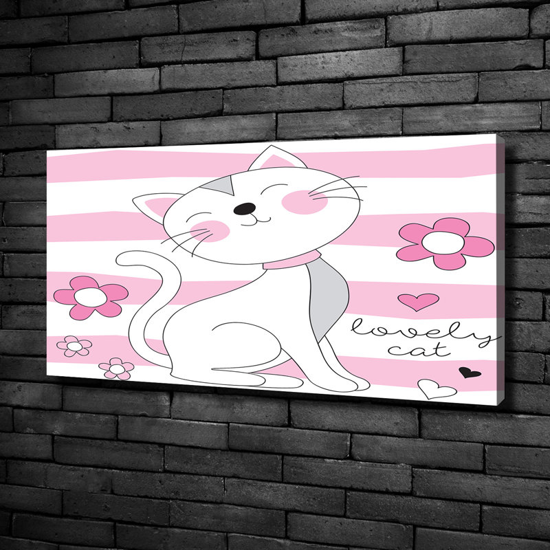 White Cat - Wrapped Canvas Print