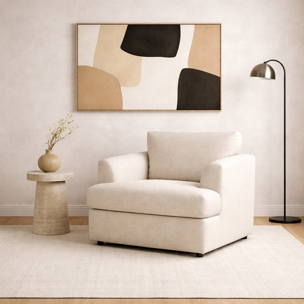 Brooks Upholstered Armchair, Monique Twine