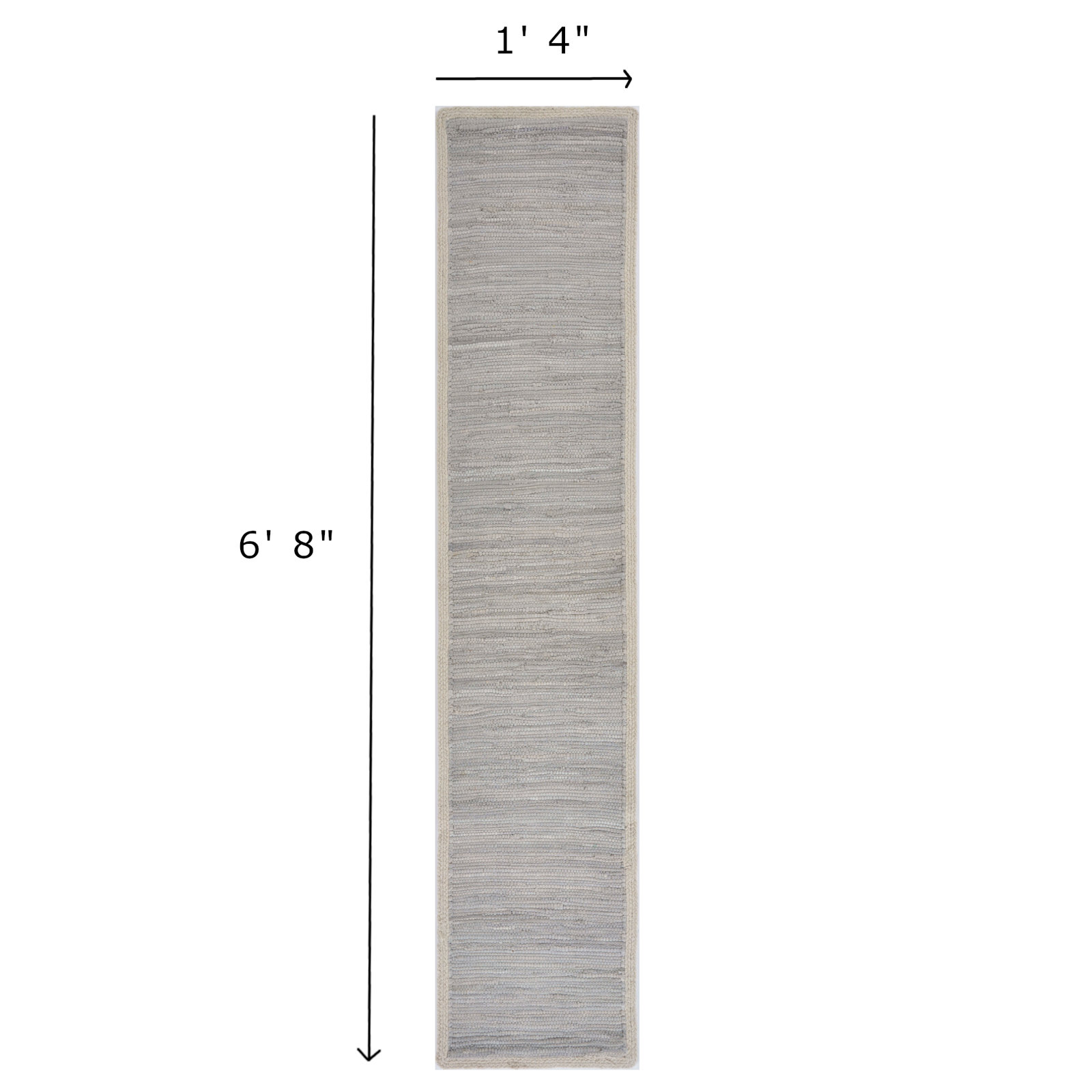 Feliciano Geometric Table Runnner, Gray