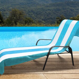 Cotton Cabana Stripe Standard Size Towel/ Chaise Lounge Chair Cover