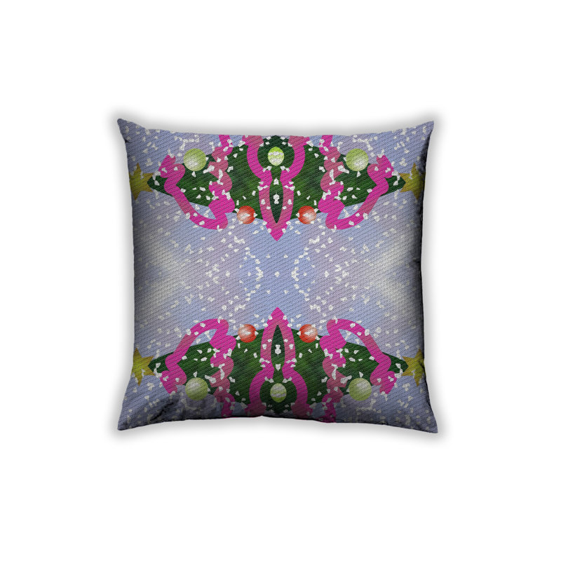 Abstract Throw Pillow, Synthetic