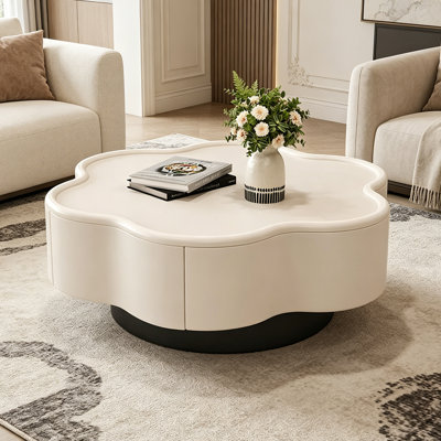 French Cream Style Petal Coffee Table