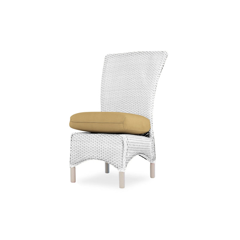 Mandalay Outdoor Dining Armchair, White, Demo Oatmeal