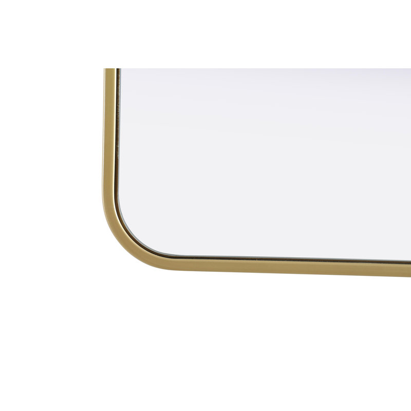 Erath Contour Metal Mirror, Brass, 30" x 20"