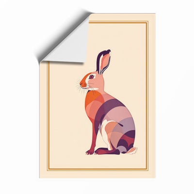 Rabbit Art Deco - Framed Print