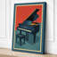 Modernist Piano Art Deco - Wrapped Canvas-1876123232-1876123246