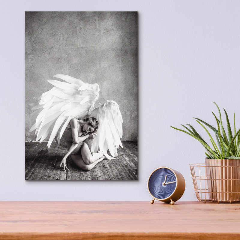«Angel» par Photoinc Studio, art mural en verre acrylique, H 16 po x l 12 po x P 0,13 po