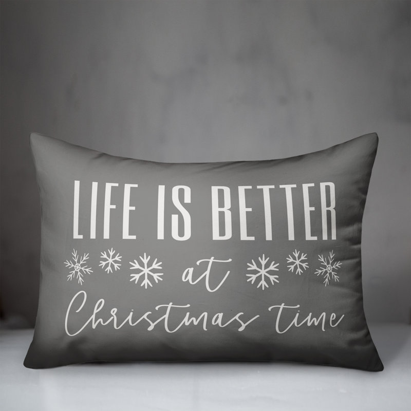 No Decorative Addition Throw Pillow, Gray