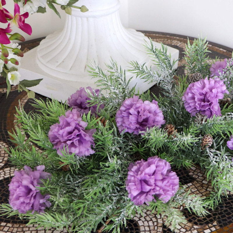 Pot de fleurs en soie, Lavande