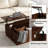 31.5" Lift Top Coffee Table With Storage Modern Arched Design Square Living Room Table With Wood Grain-680056257