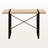 Fella Natural Finish Computer Desk with X-Support Black Metal Leg, 29.81" H X 48.74" W X 23.47" D