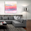 Art mural en verre épique «Kona Sunset 2» par Renee Kaelber, 36 po x 36 po