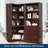 Miscellaneous Storage 5-Shelf Corner Bookcase In Select Cherry-121168082