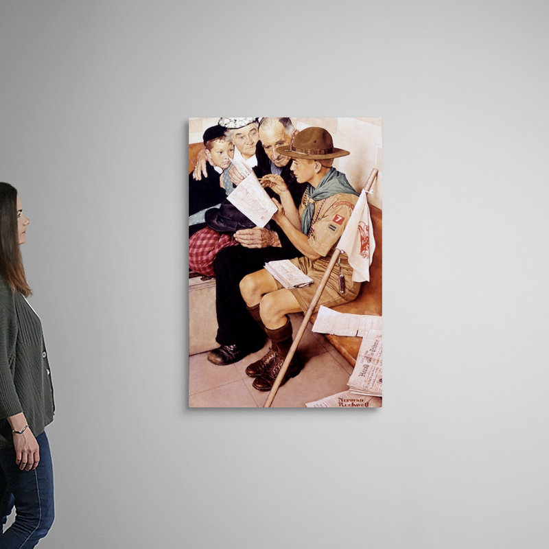 Art mural sur toile Norman Rockwell, H 48 po x l 32 po x P 1,25 po, Toile tendue