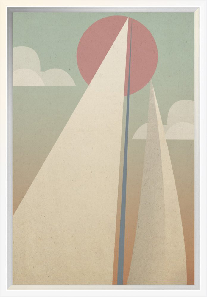 East Urban Home 'Sails II' Graphic Art Print | Wayfair