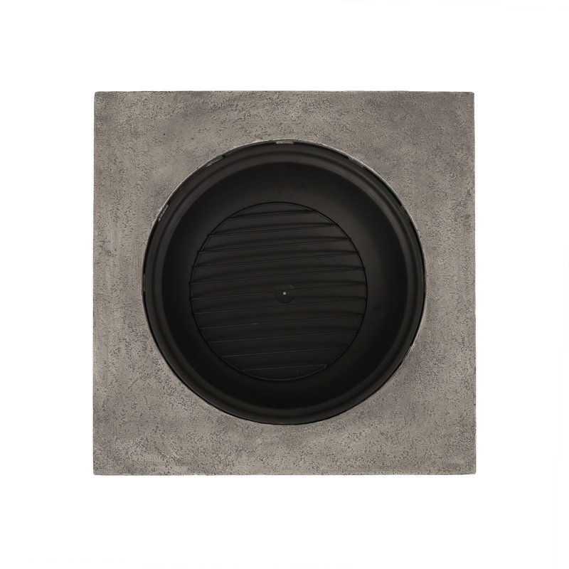 32"  Mgo Light-Weight Concrete Wood Burning Square Fire Pit