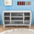 Modern Four-Door Sideboard Buffet Cabinet with Adjustable Shelves, Open Storage and Geometric Doors-1761037953