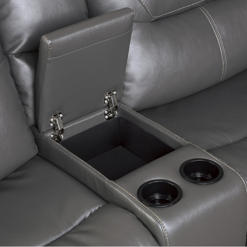 Canapé modulaire inclinable électrique Eiloff, Orienté à gauche (vu de face), Gris