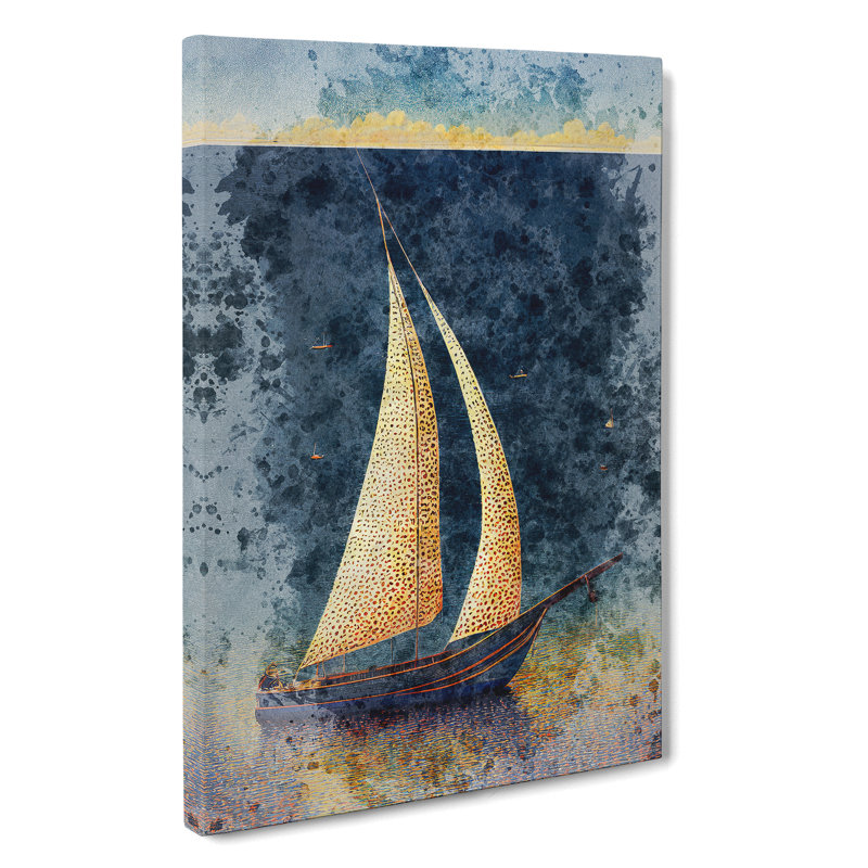 XC1022-4600X The Sailing Boat - Wrapped Canvas Print, 60cm H x 40cm W x 3cm D