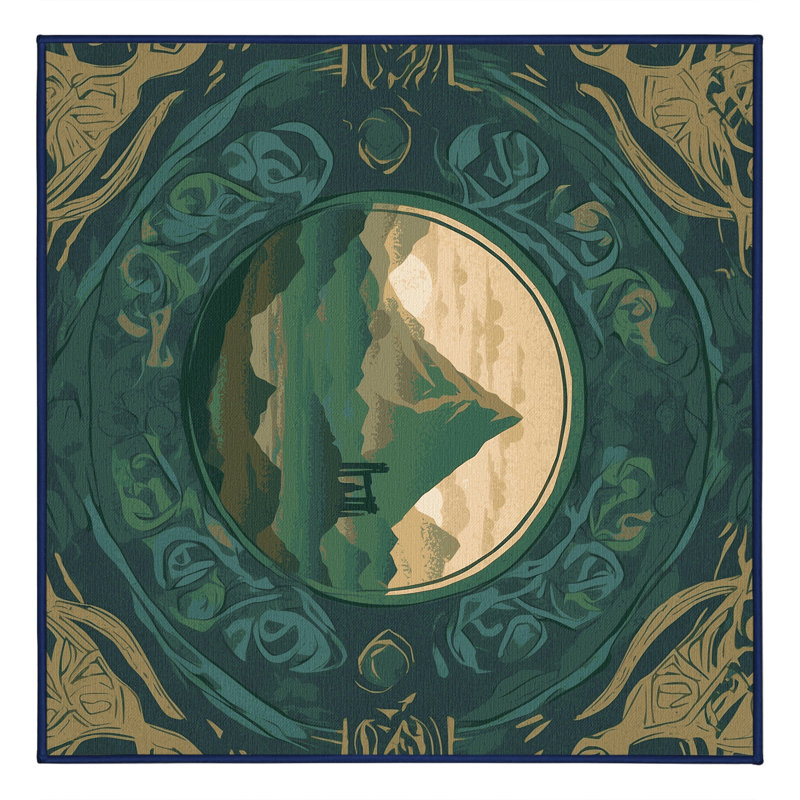 Hidden Shrine Rug, Square 4'