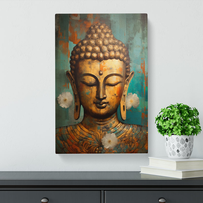 Buddha - Art Prints - Wrapped Canvas, 60cm H x 40cm W x 3cm D