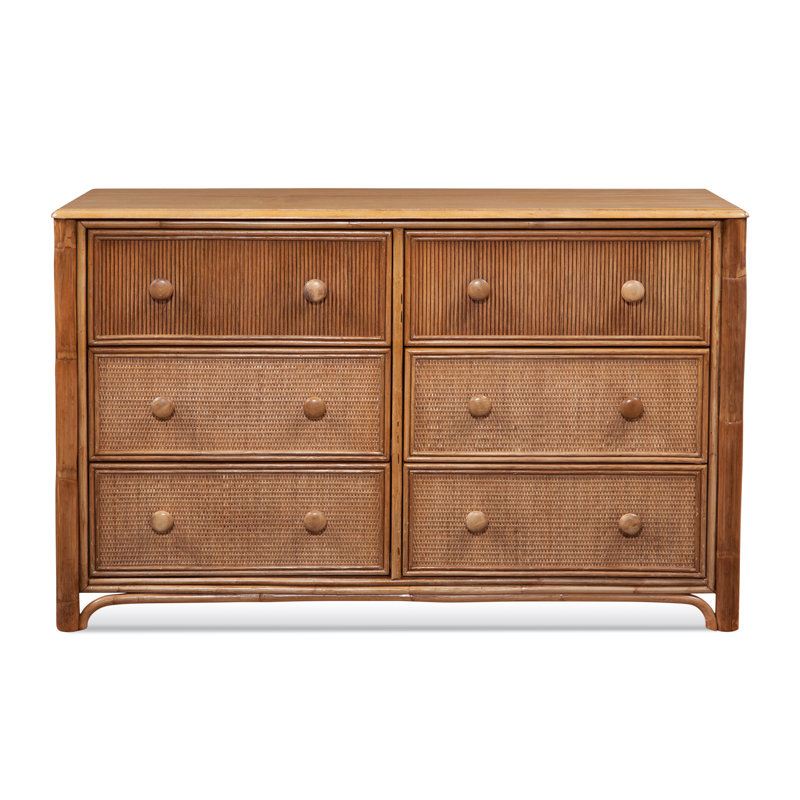 Commode double 6 tiroirs Summer Retreat, Miel