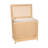 Rectangular Rattan Cane Clothes Hamper and Laundry Basket with Removable Liner & Lid, 2 Loads
