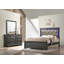 5 Pc Tufted Upholstery LED Bedroom Set-2060329440-2060329446
