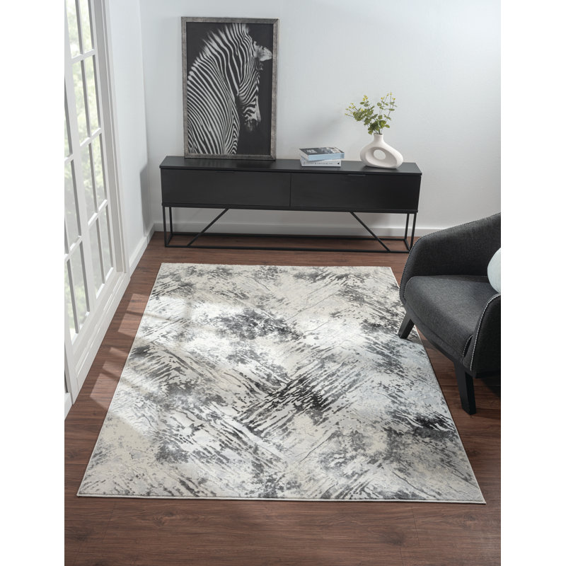 Siegulf Abstract Indoor Rug, Runner 2'7" x 7'2"
