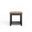Table d'appoint 24 po sans assemblage, fini noir et whisky.-139229253