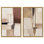 "Plaster Collage Boho Art", ensemble de 2 impressions sur toile 