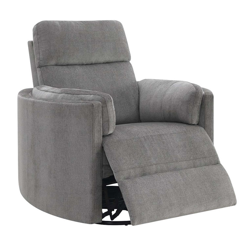 Fauteuil inclinable et oscillant Sagen, Chenille gris anthracite