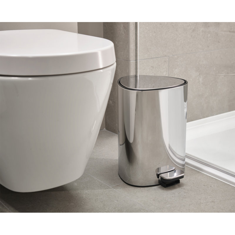 Joseph Joseph 5L Silver Stainless Steel Pedal Trash Can