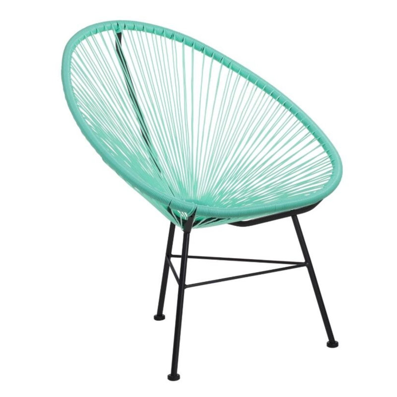 Chaise d'appoint de patio Jahray, Turquoise