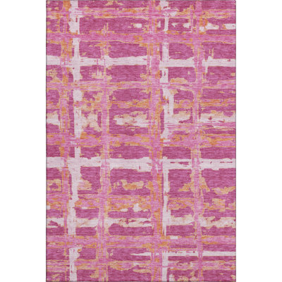 Premium Machine Washable Prisco Blush Rug