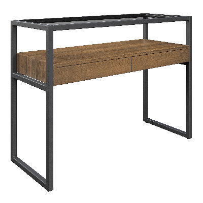 100cm Glass Top Console Table