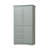 Tall And Wide Storage Cabinet With Doors For Bathroom/Office, Three Drawers, Grey-129524964