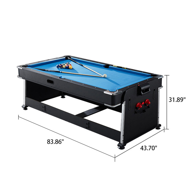 83.86'' L 3 Game Rotating Multi Game Table