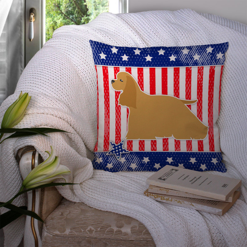 Coussin intérieur/extérieur Patriotic, H 14 po x l 14 po x P 3 po