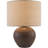 Ceramic Table Lamp with Linen Drum Shade-689099634