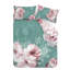 Dramatic Floral Teal Reversible Duvet Cover Set-66258533