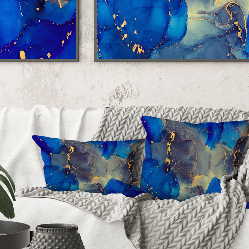Coussin 12 "x 20" Blue Luxury