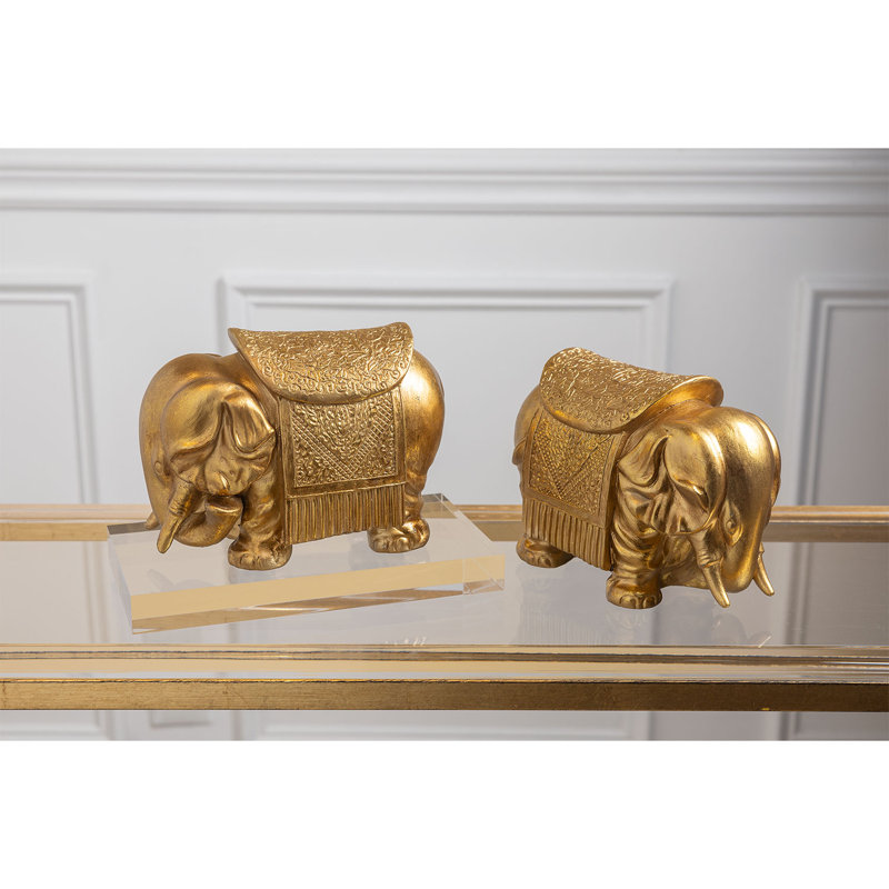Royal Elephant Bookends