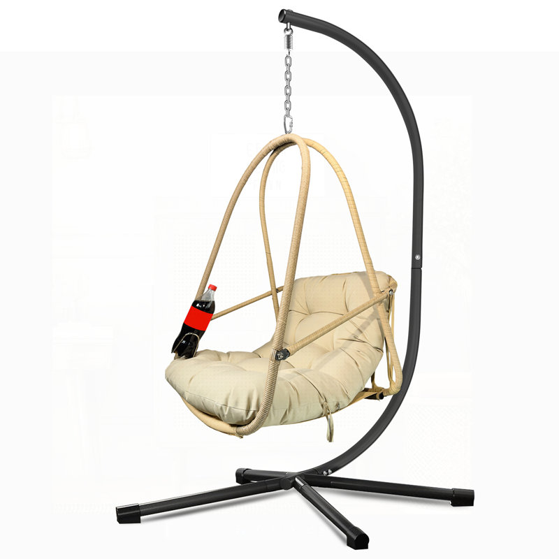 Indoor/Outdoor Hammock With Stand, Beige