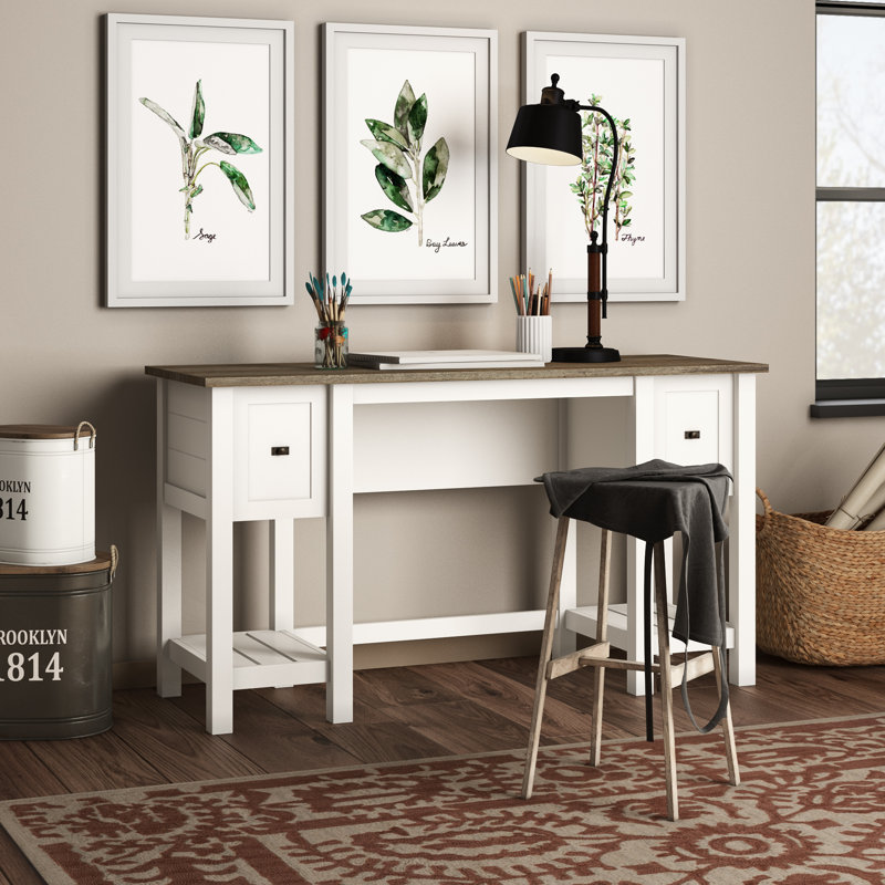 Bureau Myrasol, Chêne/blanc doux