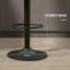 Modern Adjustable Bar Stools Set of 2, Swivel Barstools, Dark Grey
