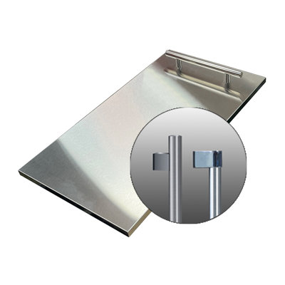 15" Stainless Steel Door and 2 Handles for Xouim1585