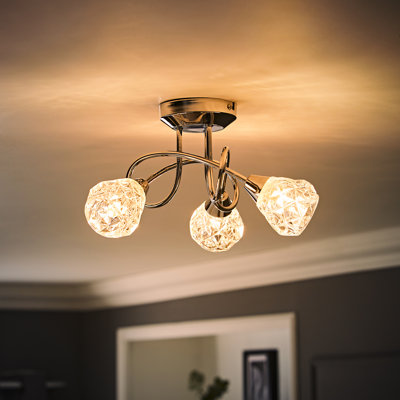 Goodson Crystal Semi Flush Mount